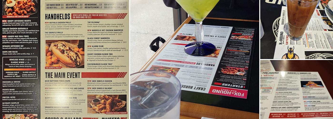 Fox & Hound - Overland Park, KS Menu