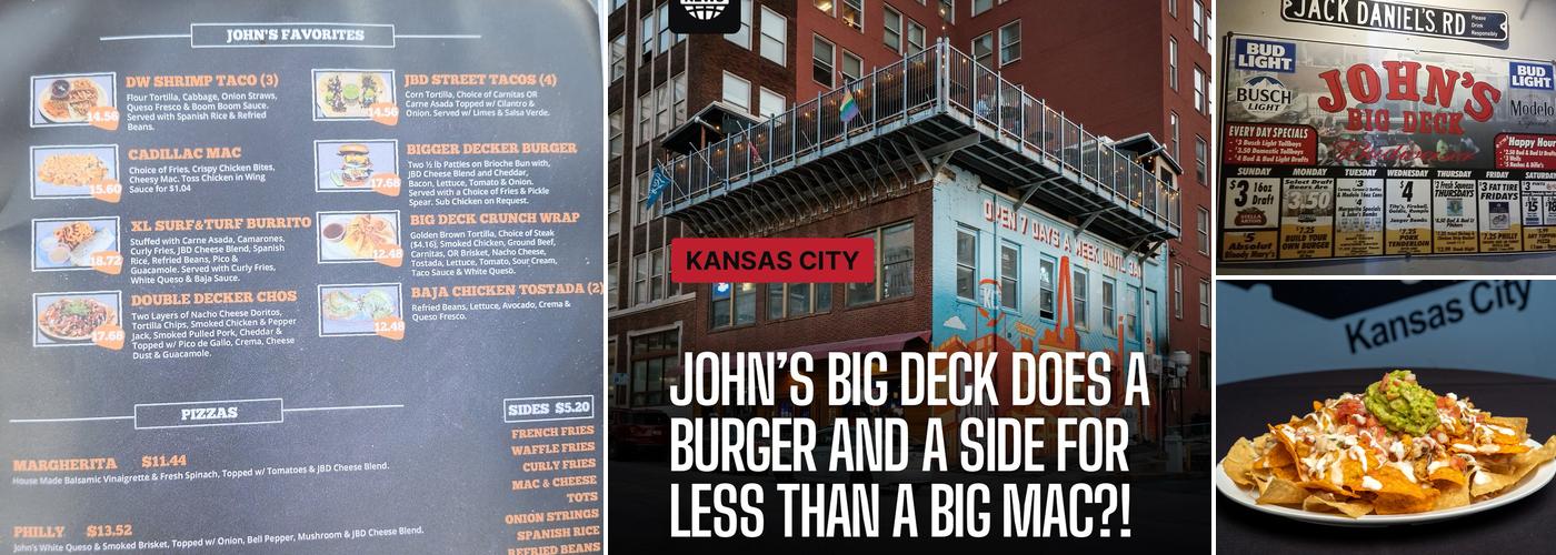 John's Big Deck Menu
