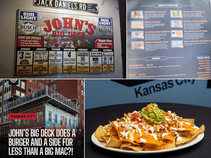 John's Big Deck Menu