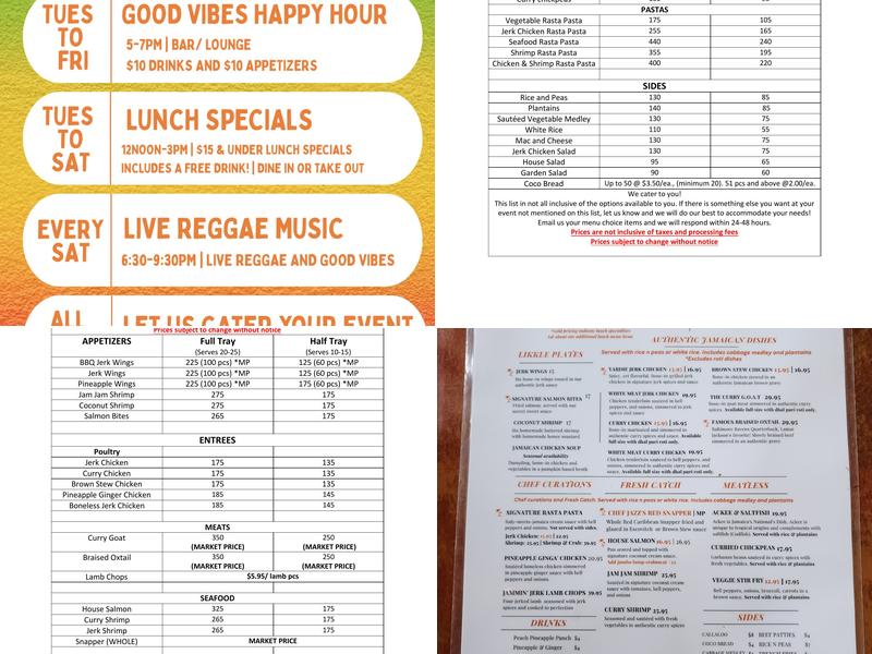 Island Spice Grille & Lounge Menu
