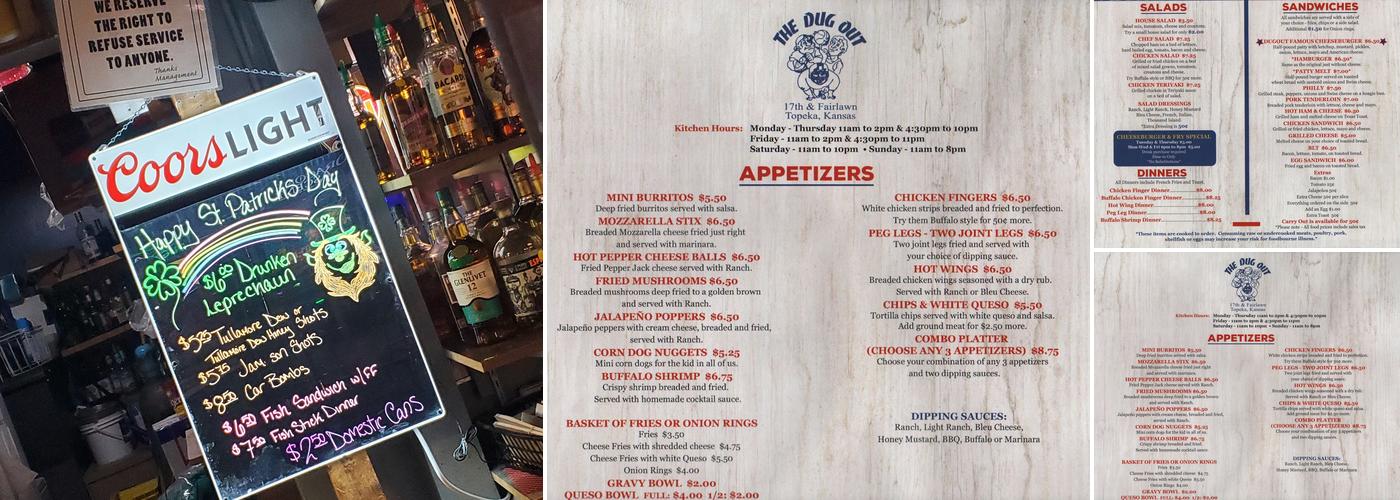 Dugout Menu