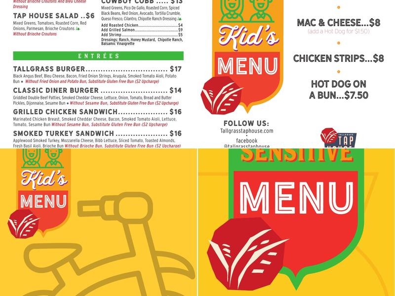 Tallgrass Tap House Menu