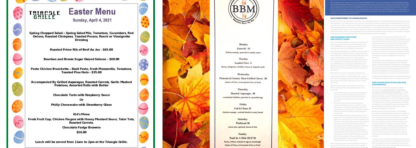 BBM Menu