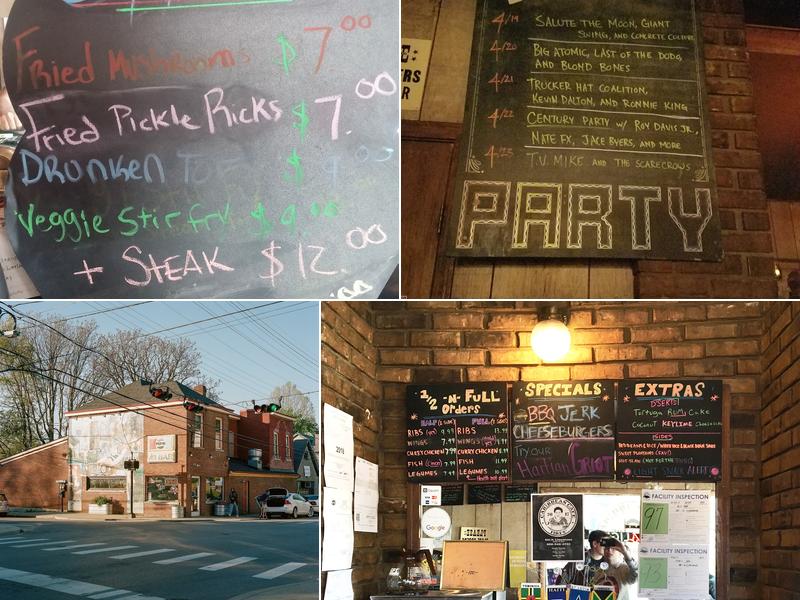 Al's Bar Menu
