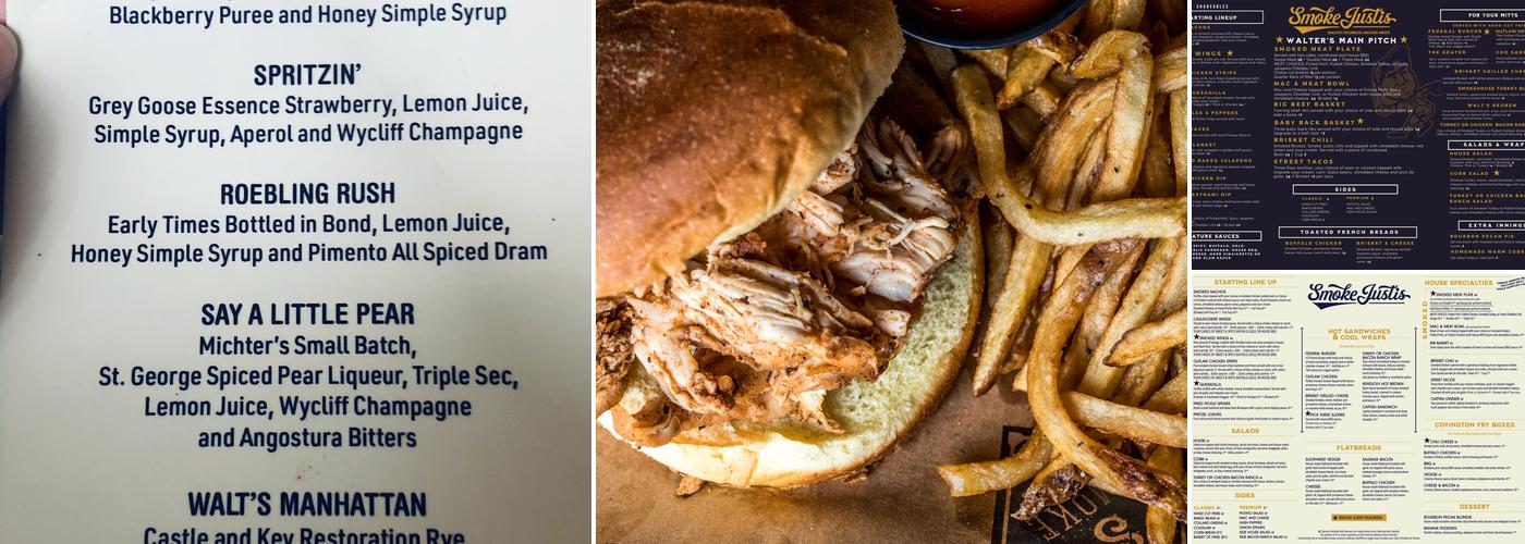 Smoke Justis Menu