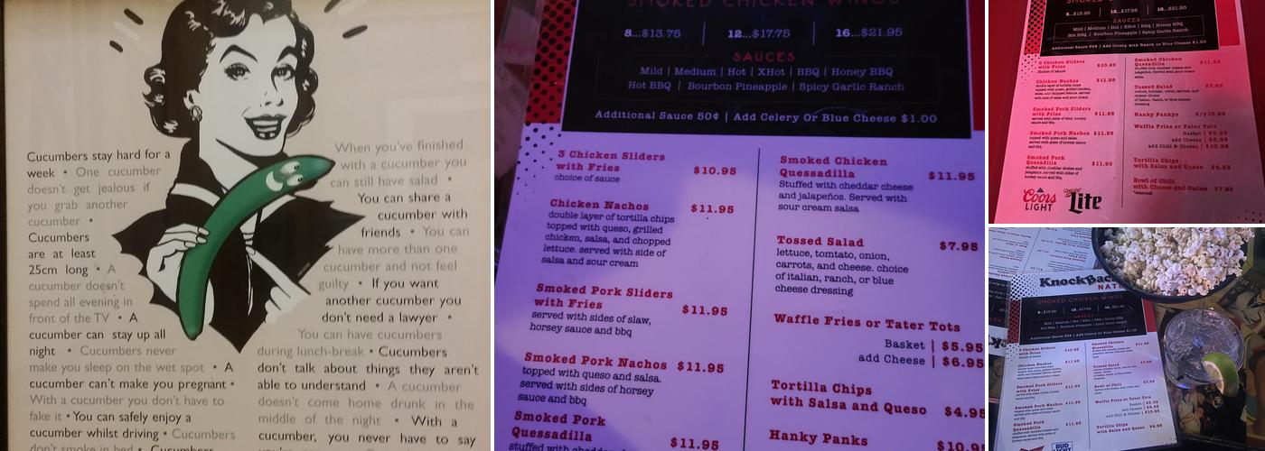 Knockback Nats Menu