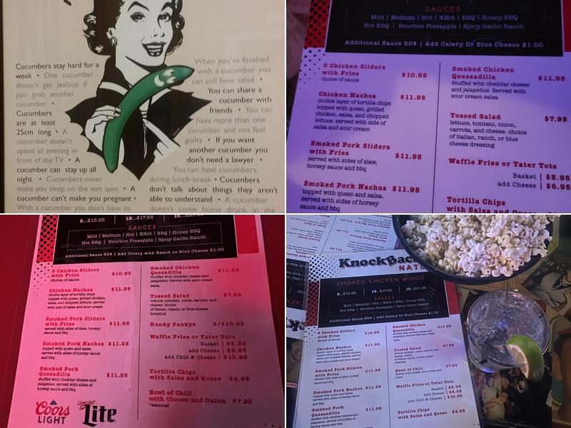 Knockback Nats Menu