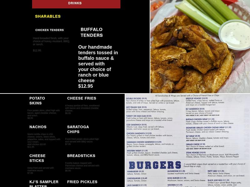 KJ's Menu