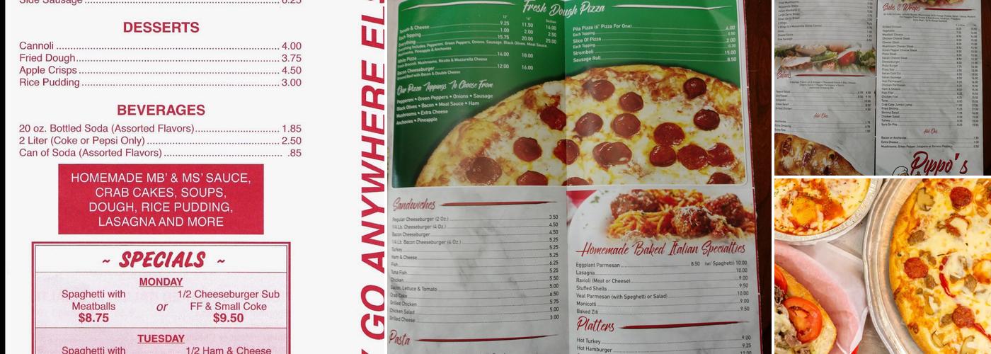 Pippo's Menu