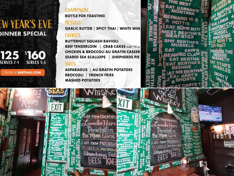 Bertha's Menu
