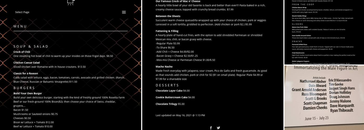Baltimore Eagle Menu