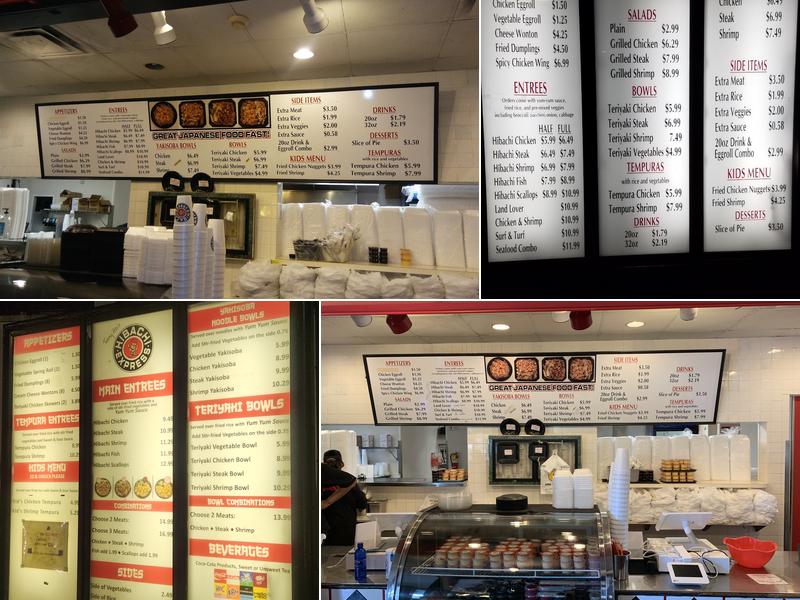 Hibachi Express Menu