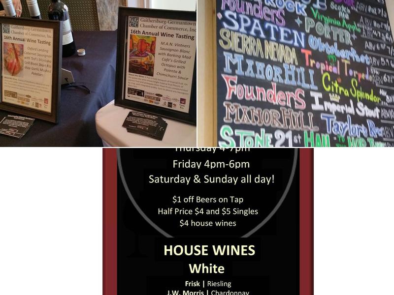 Grape Escape Kentlands Menu