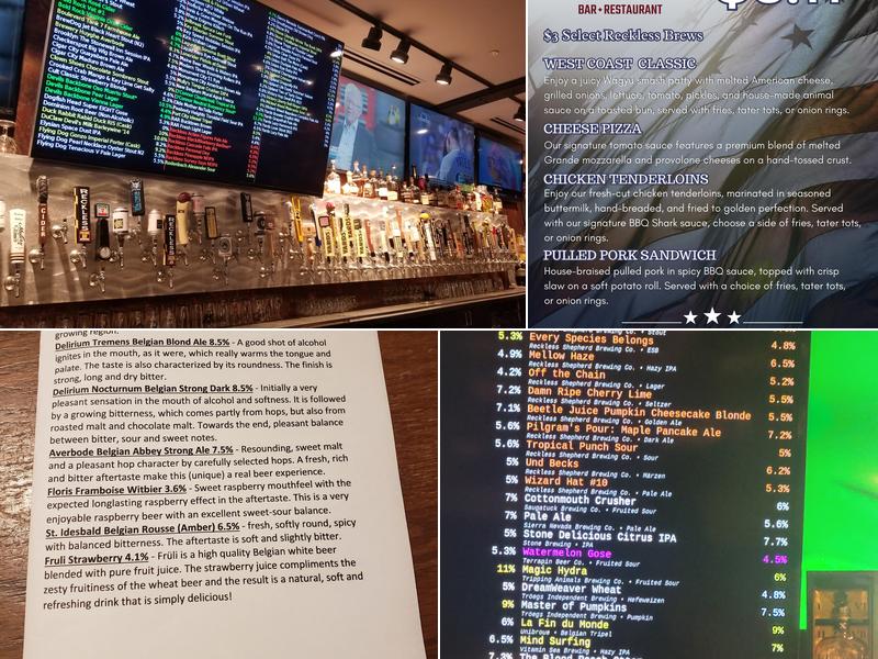 Frisco Tap House Menu