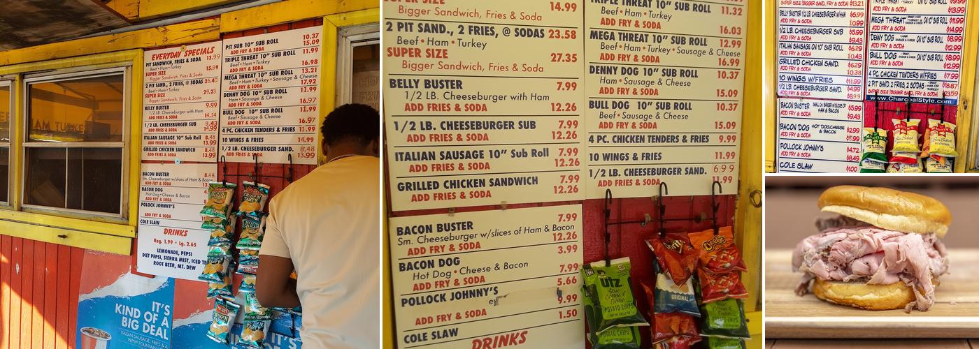 Charcoal Style Menu