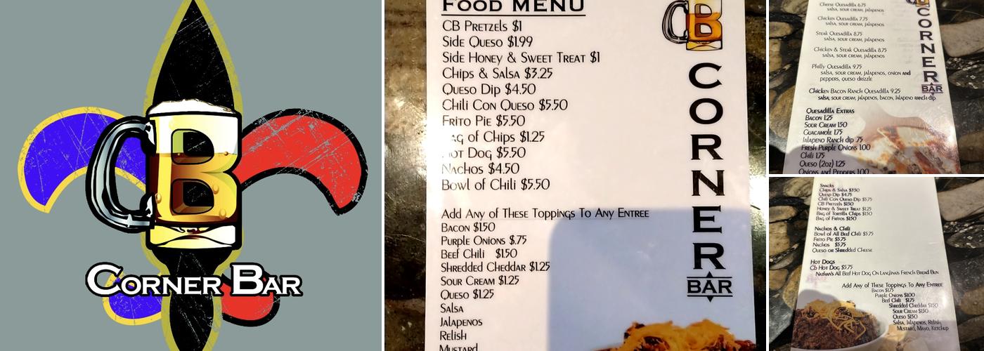 Corner Bar Menu