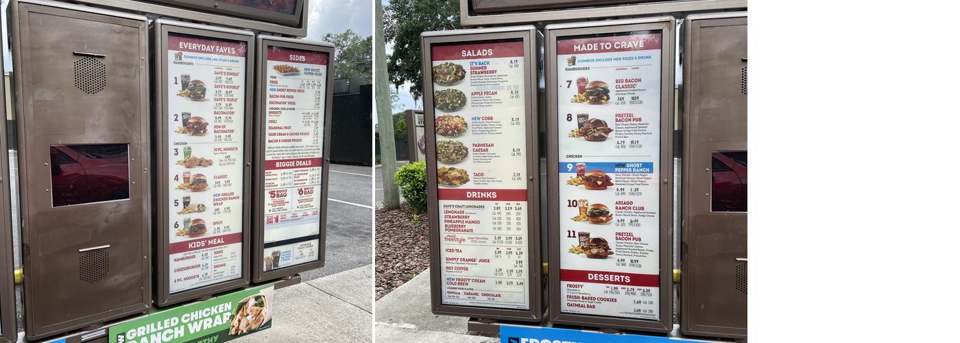Wendy's Menu