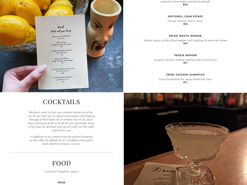Drink Menu