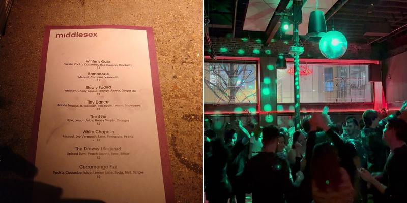 Middlesex Menu