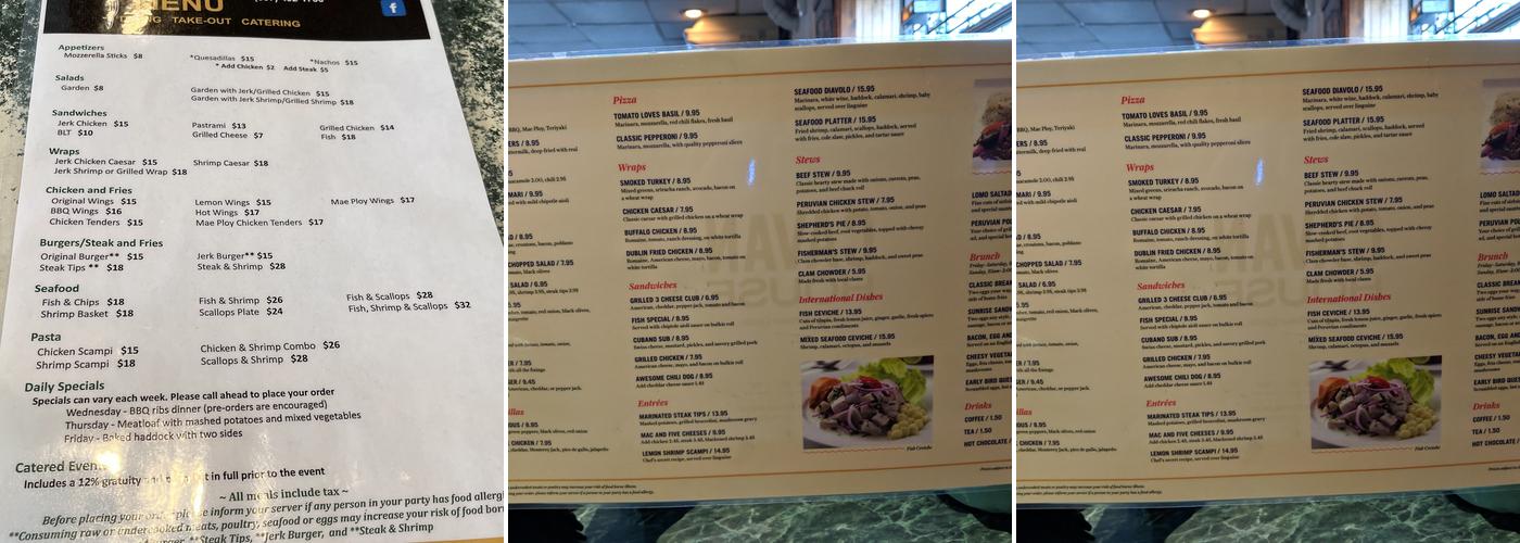 Cavan Cafe Menu