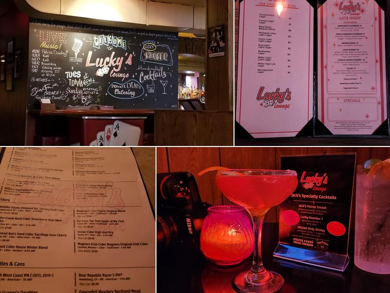 Lucky's Lounge Menu