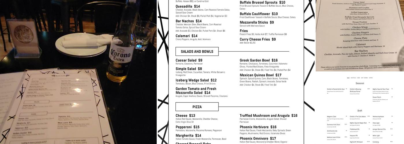 The Phoenix Landing Menu