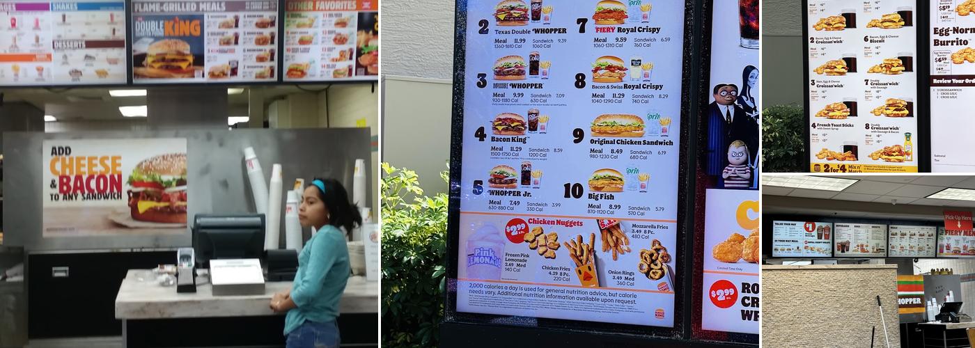 Burger King Menu