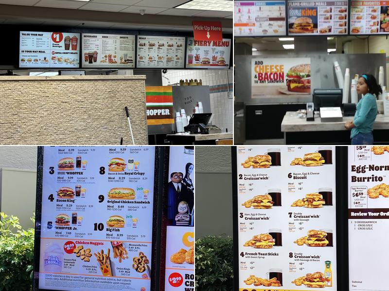 Burger King Menu