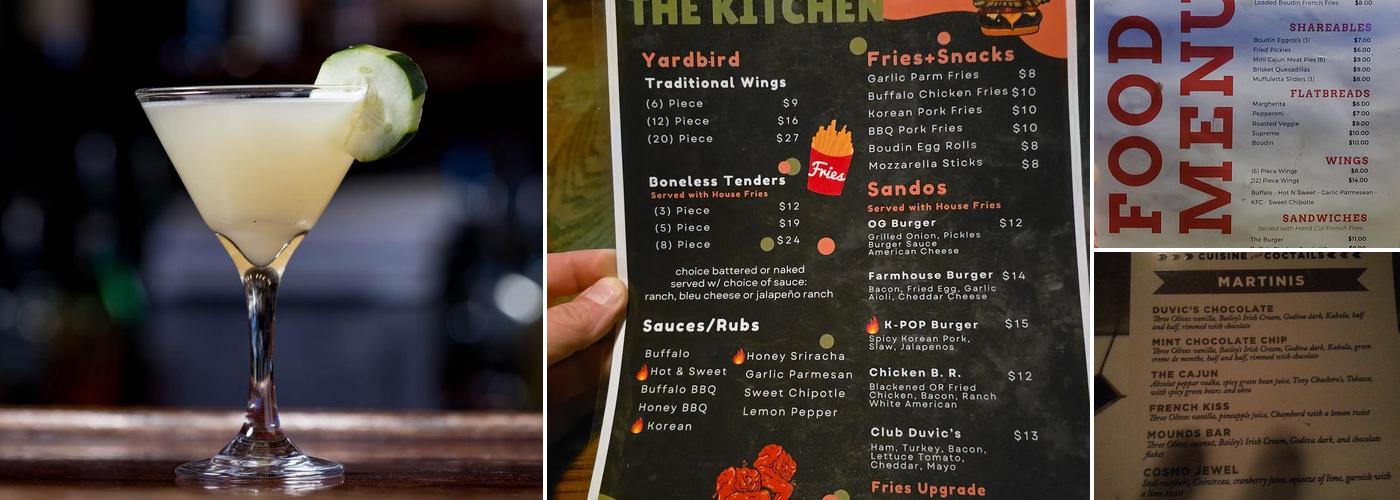 Duvic's Menu