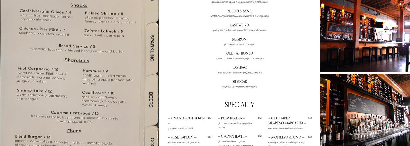 Blend Menu