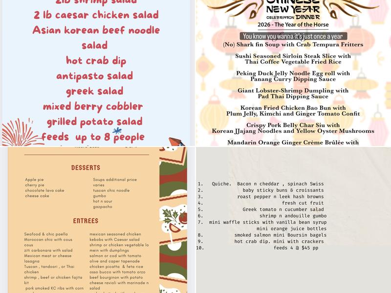 Pierpoint Restaurant Menu