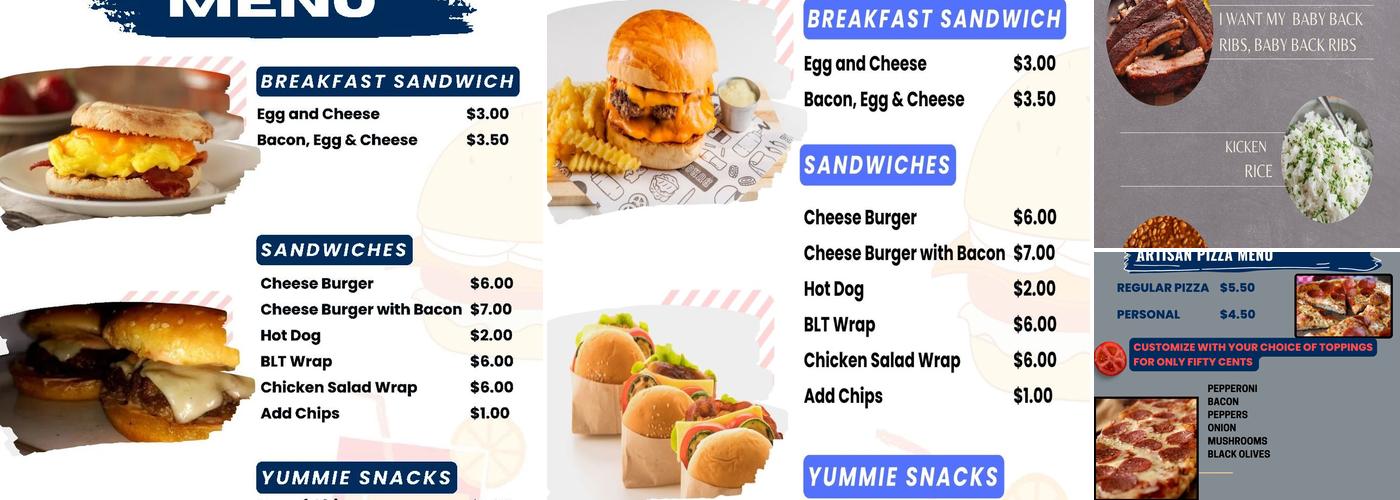 Rendezvous Lounge Menu