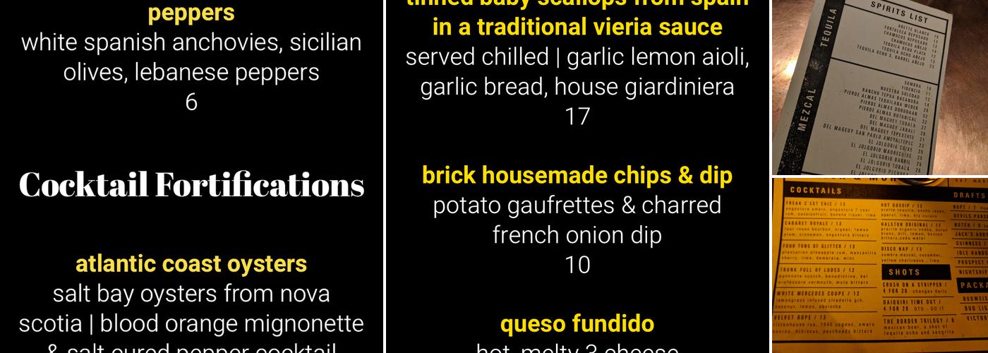 Brick & Mortar Menu