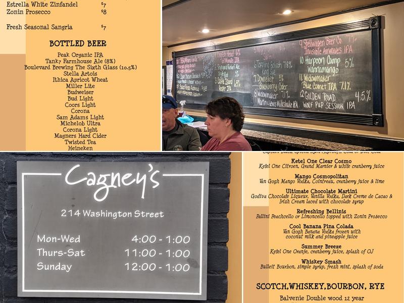 Cagney's Menu