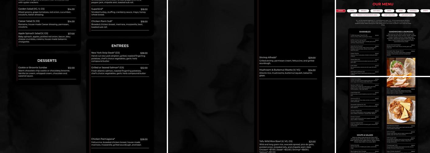 Baramor Menu