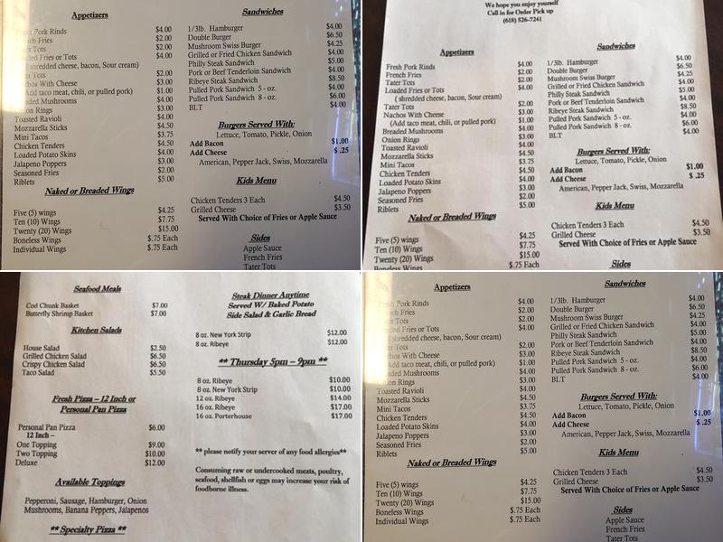 Dutchmen's Bar And Grill Menu