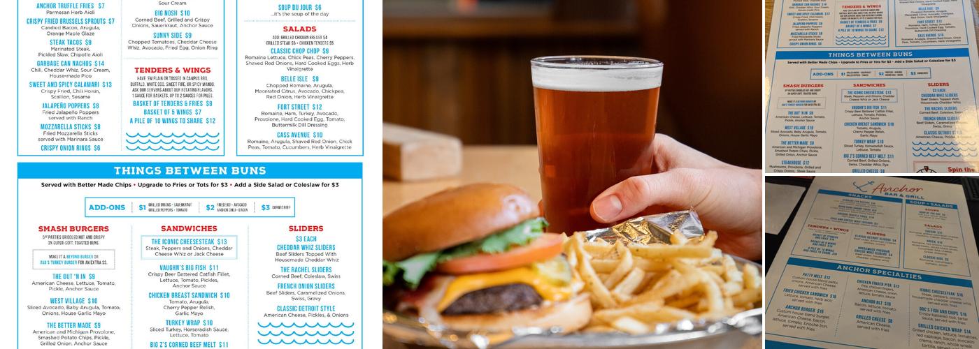 Anchor Bar Menu