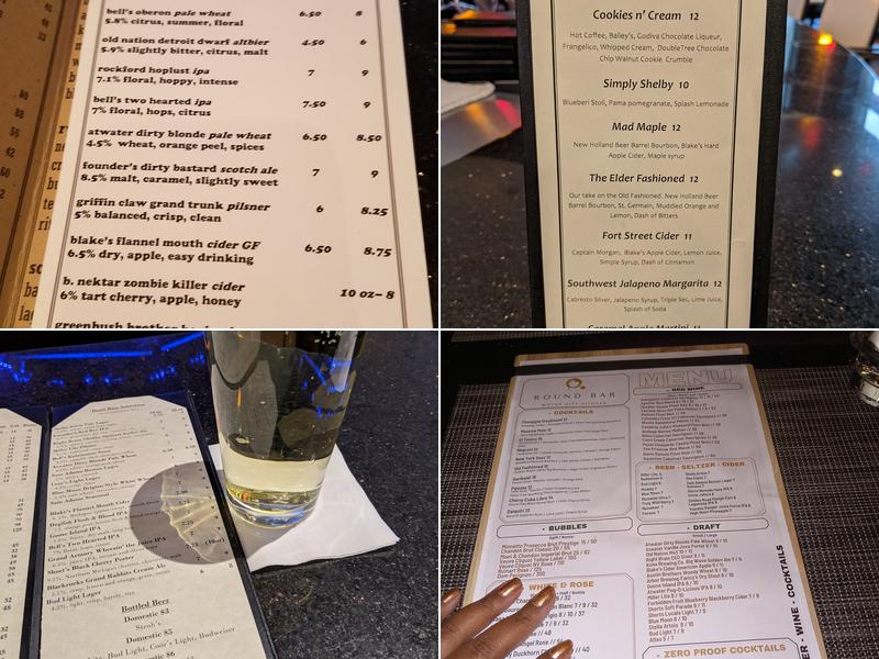 Round Bar Menu