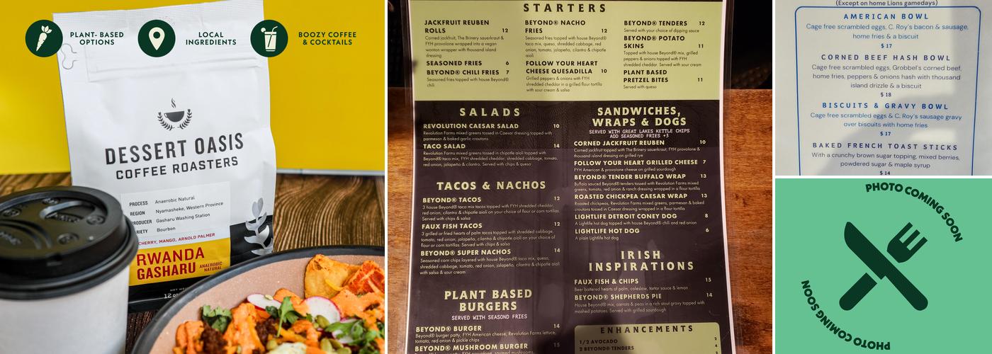 The Old Shillelagh Menu