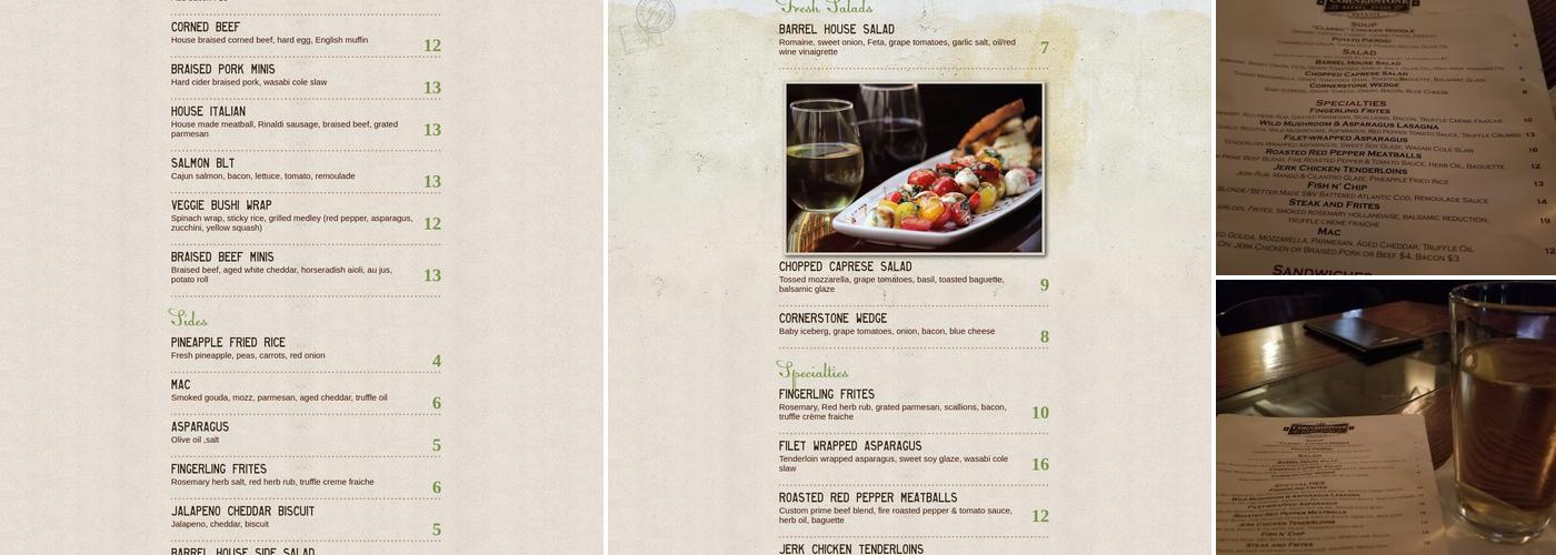 Whiskey Disco Menu