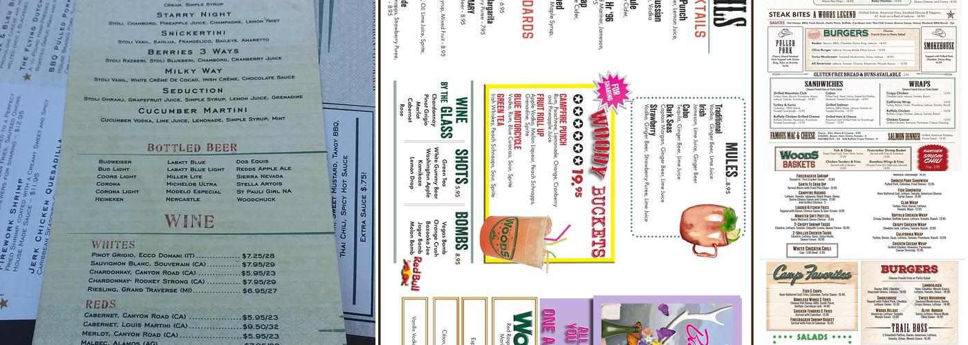 Grand Woods Lounge Menu