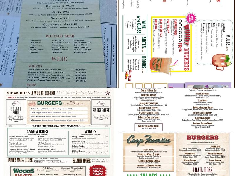 Grand Woods Lounge Menu