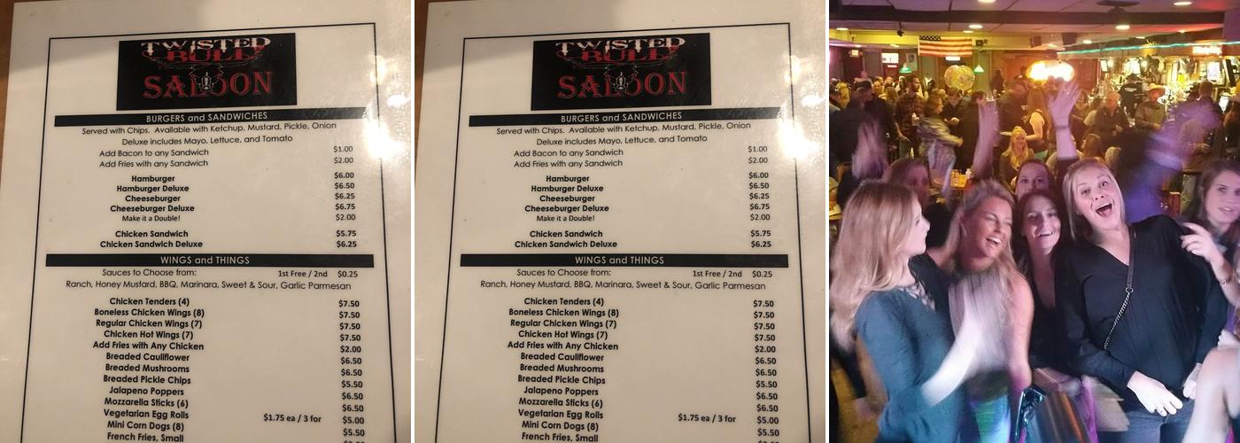 Twisted Bull Menu