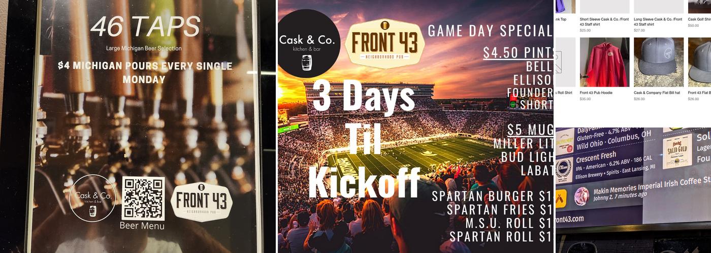 Front 43 Neighborhood Pub Menu