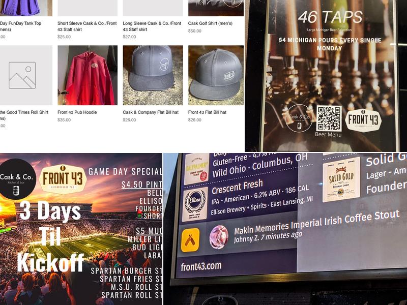 Front 43 Neighborhood Pub Menu