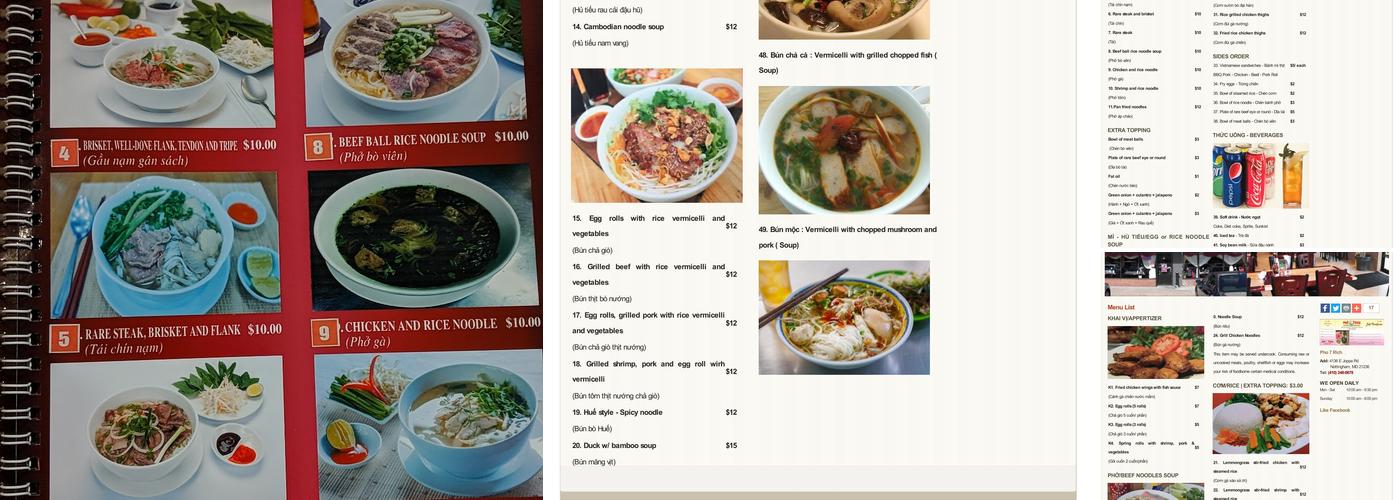 Pho 7 Rich Menu