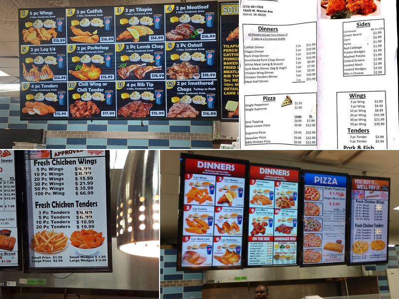 Victory Liquor & Soul Food Menu