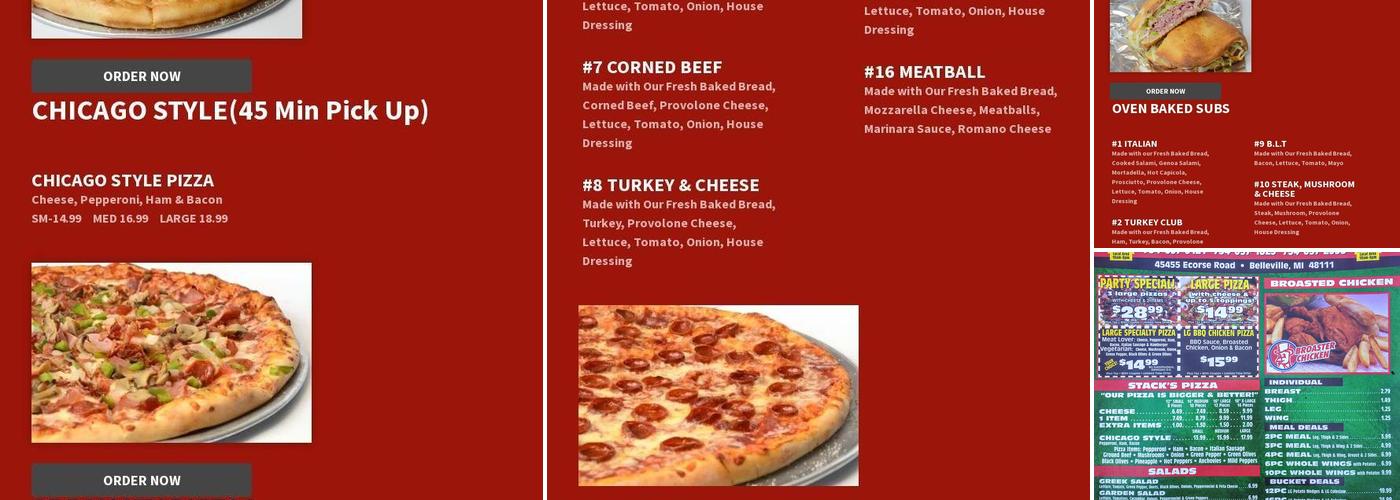 Stack's Liquor & Deli Menu