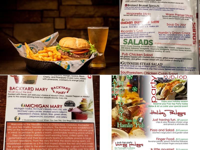 Hamlin Pub Menu