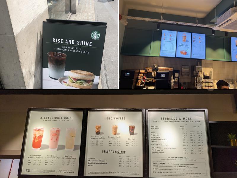 Starbucks Coffee Menu
